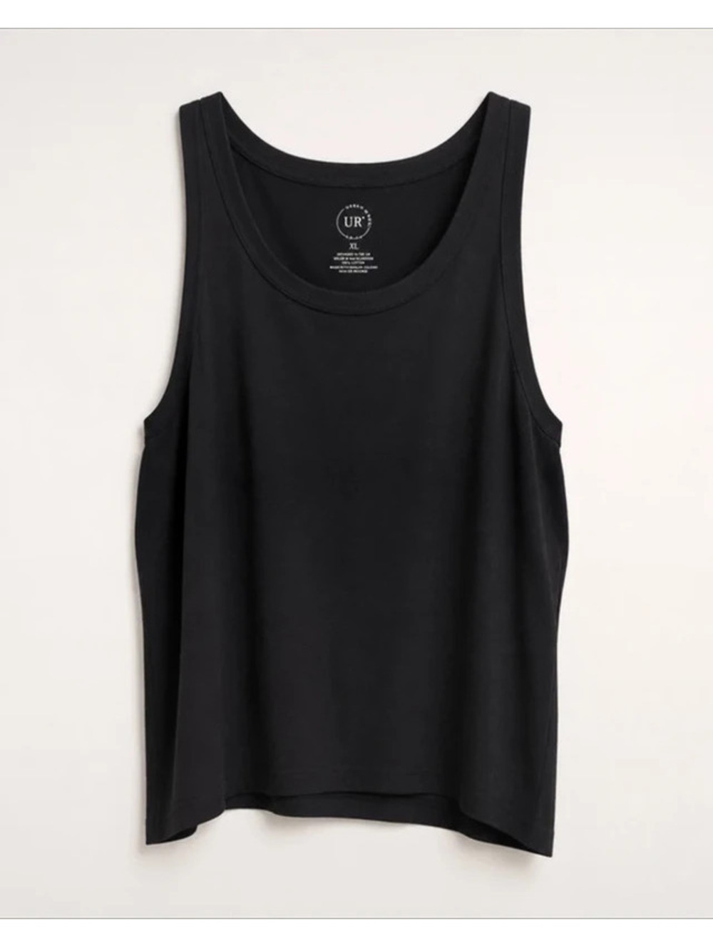 Urban Rebel Black Sleeveless Tank Top XL